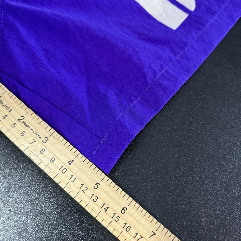 NWT Big Dogs Shorts Mens Large Purple Swim Trunks Lined Dog Graphic Elastic Logo